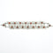 Turkoman belt ornament, silver & glass 41 x 6 cm